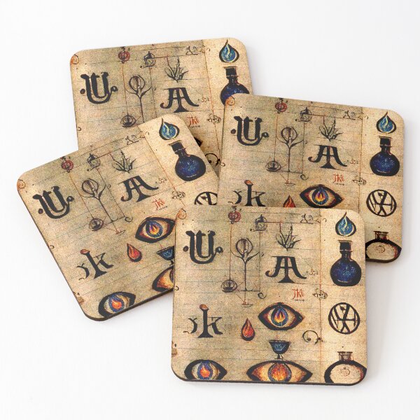 Item preview, Alchemical symbols manuscript designed and sold by Somniodelic Workshop.