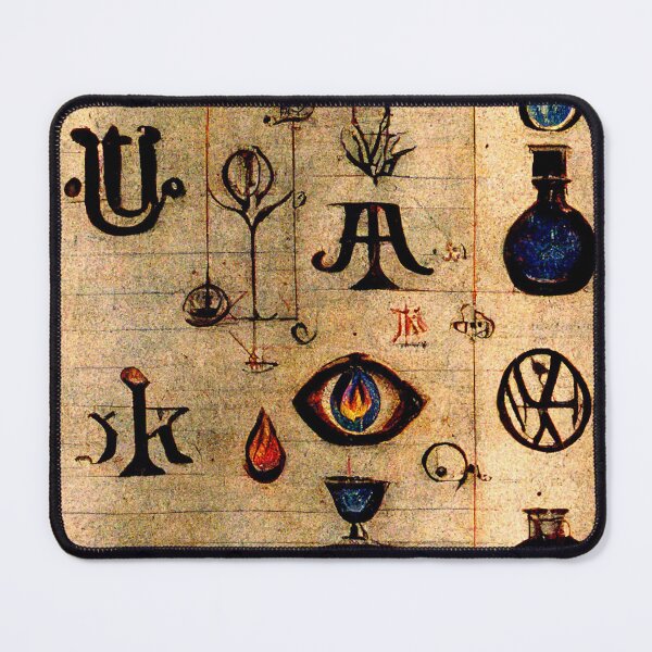 Item preview, Alchemical symbols manuscript designed and sold by Somniodelic Workshop.