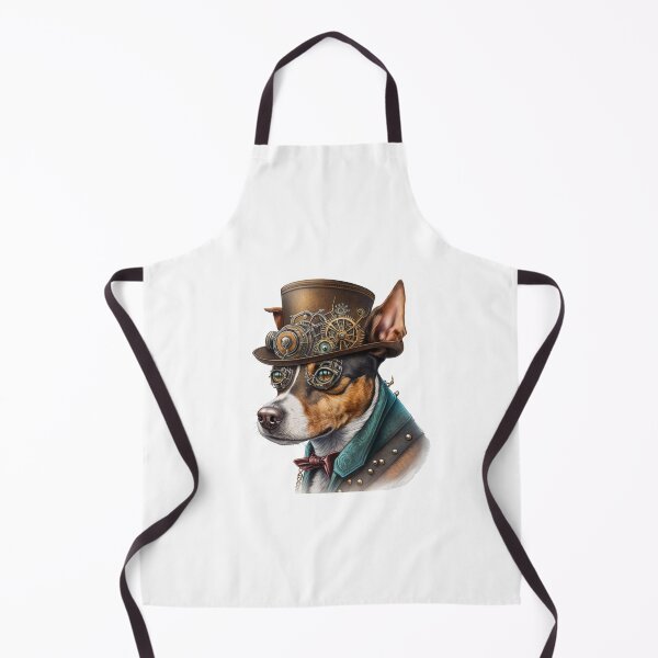 Item preview, Steampunk inspired dog print- bronze/green designed and sold by Nosy is Everything.