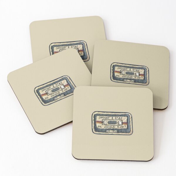 Item preview, should i stay or should i go cassette designed and sold by indie cottage.