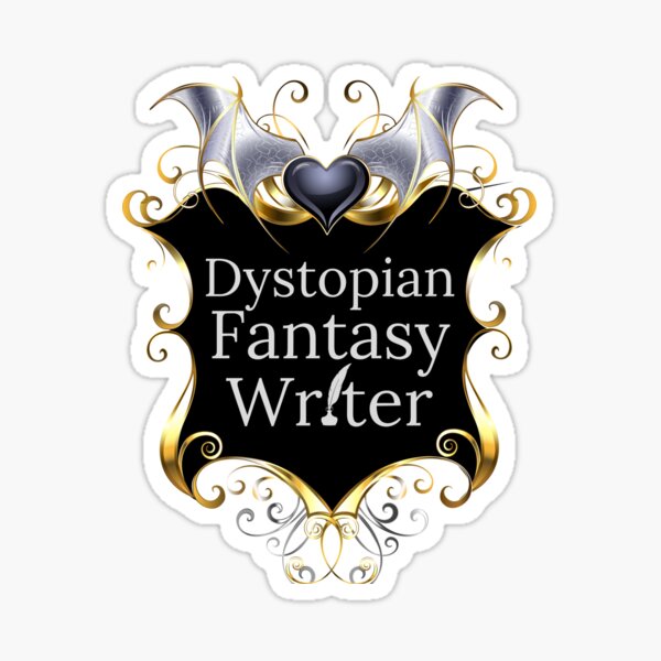 Item preview, Dystopian Fantasy Writer Shield Emblem Background designed and sold by TheKnightWriter.