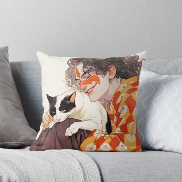 Aperçu de l'œuvre Clown avec chat réticent, généré par l'IA créée et vendue par drawerwalker.