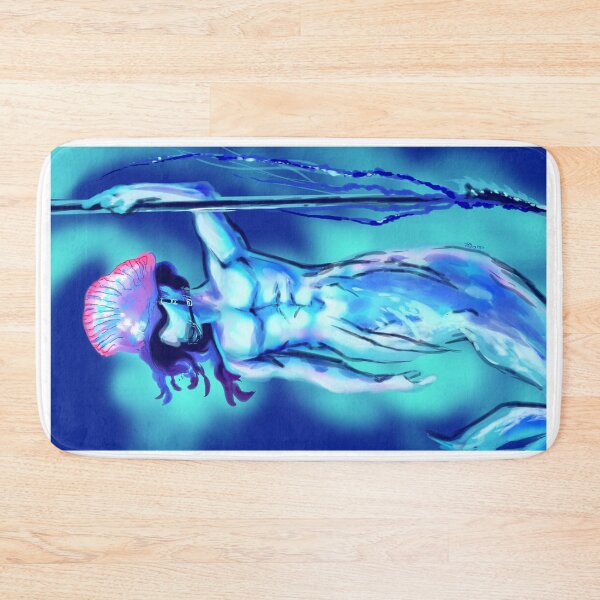 Item preview, Man o War Jellyfish Merman for MerMay warrior aries spear tentacles spines designed and sold by sandpaperdaisy.