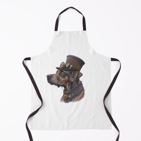 Item preview, Steampunk inspired dog print- brown tones designed and sold by Nosy is Everything.