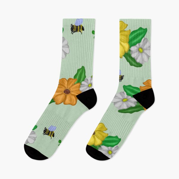 Item preview, Flowers and bees pattern designed and sold by Antiope33.