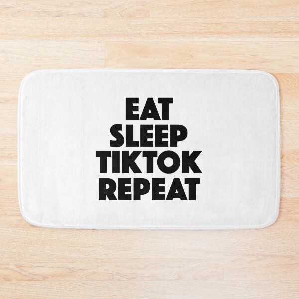 Item preview, Eat Sleep TikTok Repeat (black) designed and sold by didijuca.