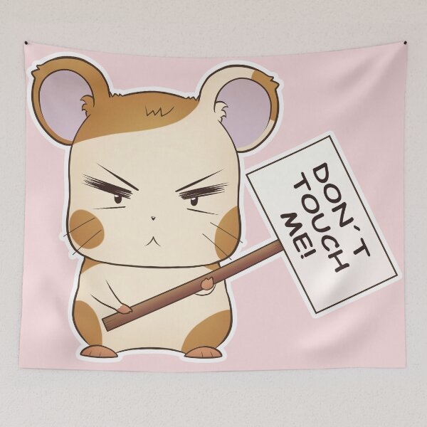 Item preview, Hamster with don´t touch me sign designed and sold by KaitoArtDesigns.