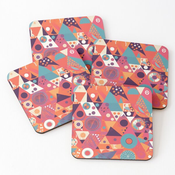 Item preview, Geometric Energy: Colorful Abstract Art Playful Modern Vibrant Patterns Contemporary  designed and sold by DigiNook.