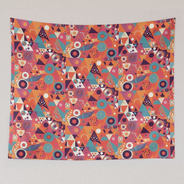 Item preview, Geometric Energy: Colorful Abstract Art Playful Modern Vibrant Patterns Contemporary  designed and sold by DigiNook.