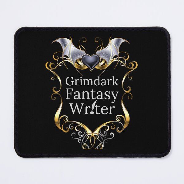 Item preview, Grimdark Fantasy Writer Shield Emblem Background designed and sold by TheKnightWriter.