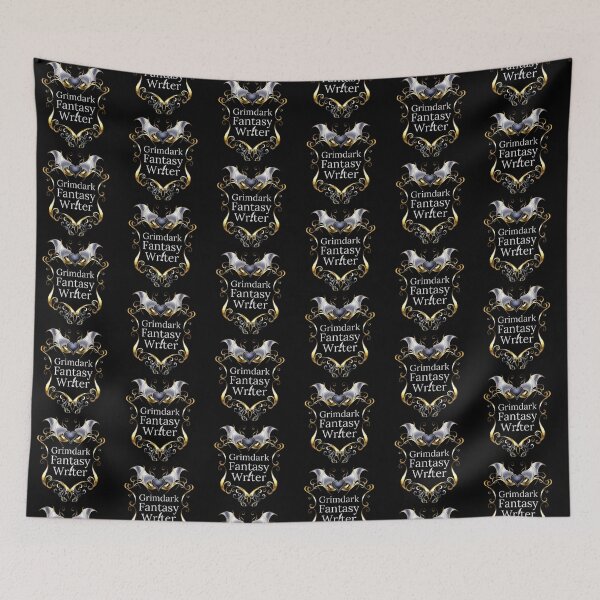Item preview, Grimdark Fantasy Writer Shield Emblem Background designed and sold by TheKnightWriter.