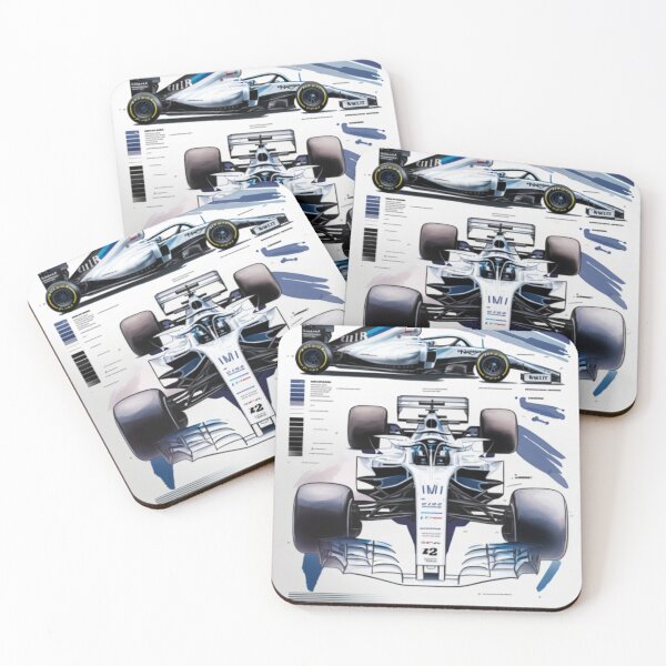 Item preview, Lance Stroll 2018 Williams FW41 F1 racing Poster Retro Print designed and sold by PicTechNowArt.