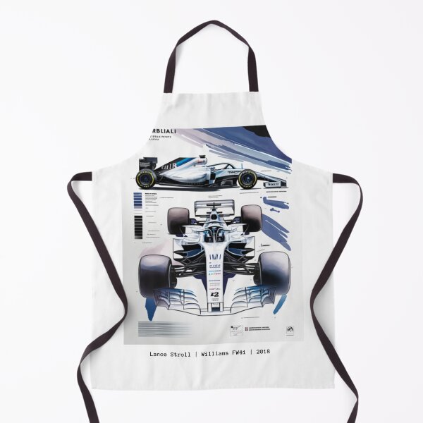 Item preview, Lance Stroll 2018 Williams FW41 F1 racing Poster Retro Print designed and sold by PicTechNowArt.