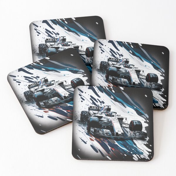 Item preview, Lance Stroll 2018 Williams FW41 F1 Watercolour Painting Print designed and sold by PicTechNowArt.