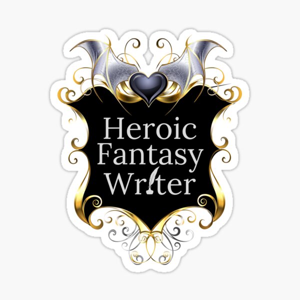 Item preview, Heroic Fantasy Writer Shield Emblem Background designed and sold by TheKnightWriter.