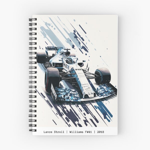 Item preview, Lance Stroll 2018 Williams FW41 F1 Watercolour Painting Print designed and sold by PicTechNowArt.