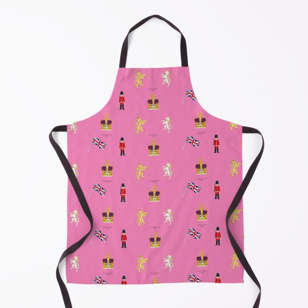 Item preview, Commemorative Coronation 2023 Pattern featuring the St Edward's Crown Emoji on Pink designed and sold by ArtCounts.