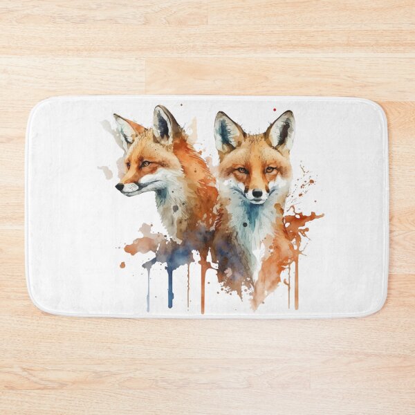 Item preview, Watercolor Foxes designed and sold by SaikoDesigns.