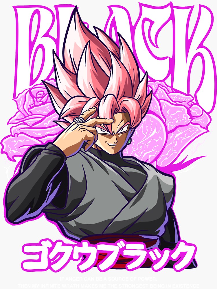 Rose Goku Black Manga Art  Magnet for Sale by Tammy1971