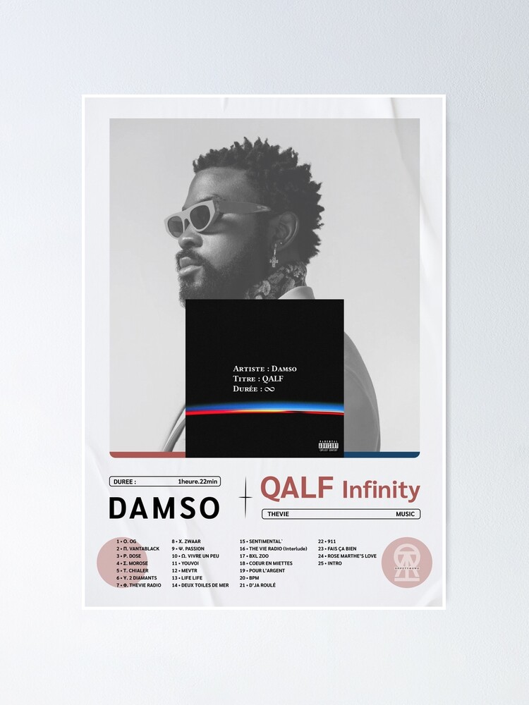 DAMSO • QALF • RAP FR Poster by Flbw grph