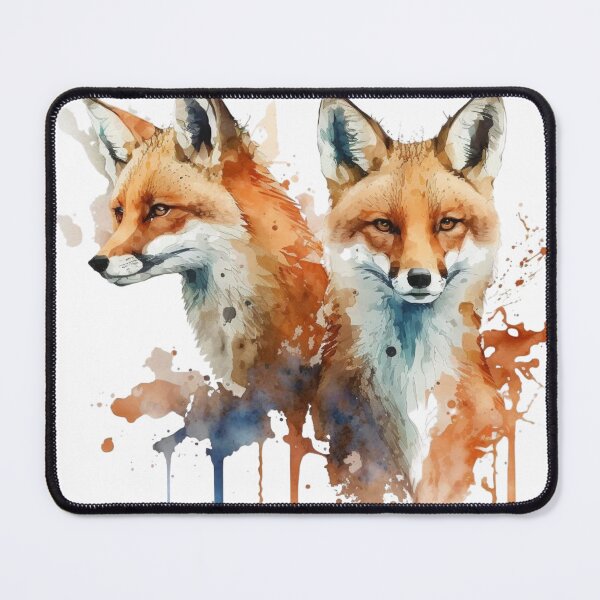 Item preview, Watercolor Foxes designed and sold by SaikoDesigns.