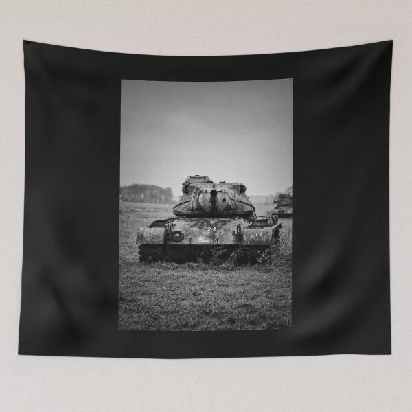 Item preview, Old tank on a field designed and sold by Ruhrpottpicture.