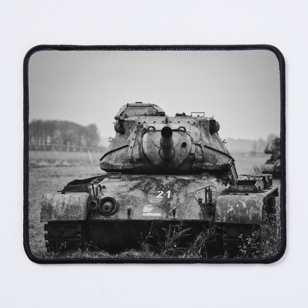Item preview, Old tank on a field designed and sold by Ruhrpottpicture.