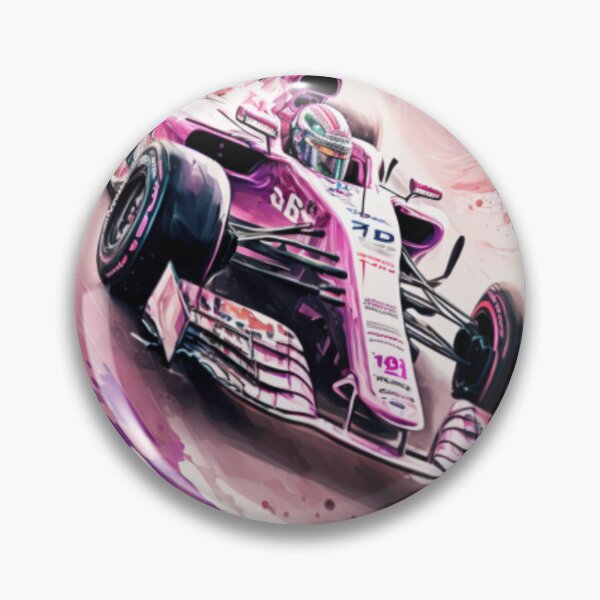 Item preview, Sergio Perez 2018 Force India F1 Watercolour Painting Print designed and sold by PicTechNowArt.