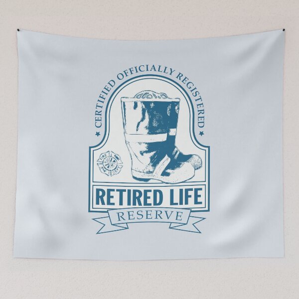 Item preview, Vintage Retired Life Firefighter Gift Idea for retiring fireman loves funny slang sayings and quotes designed and sold by Thinline Fire Police EMS.
