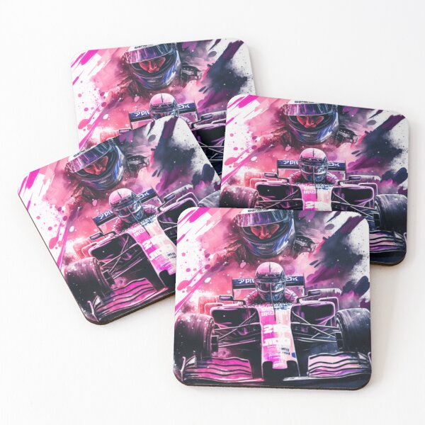 Item preview, Sergio Perez 2018 Force India F1 Watercolour Painting Print designed and sold by PicTechNowArt.