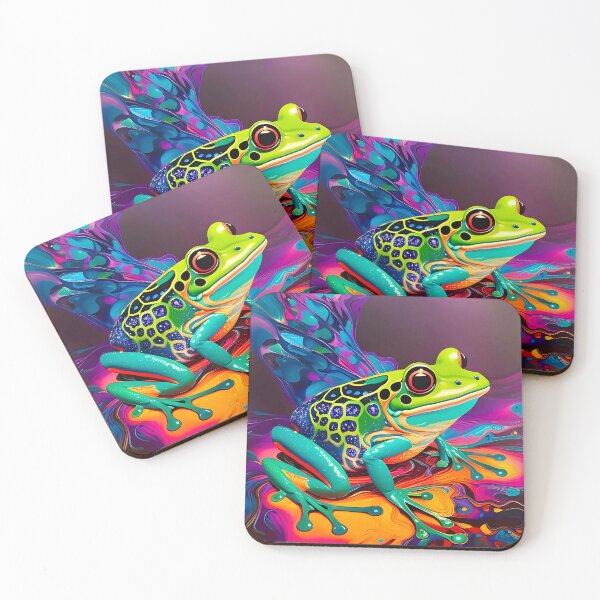 Item preview, Psychedelic Frog Digital Artwork designed and sold by davidelder.