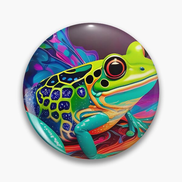 Item preview, Psychedelic Frog Digital Artwork designed and sold by davidelder.