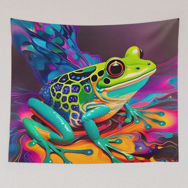 Item preview, Psychedelic Frog Digital Artwork designed and sold by davidelder.