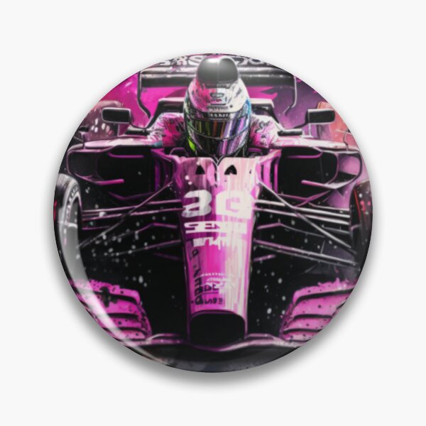 Item preview, Sergio Perez 2018 Force India F1 Watercolour Painting Print designed and sold by PicTechNowArt.