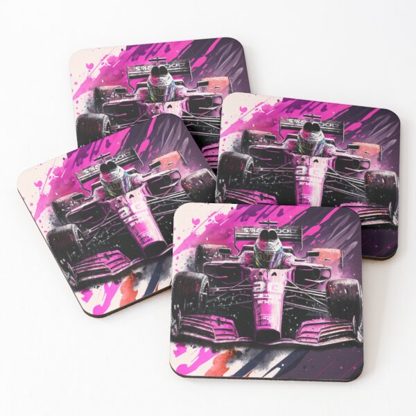 Item preview, Sergio Perez 2018 Force India F1 Watercolour Painting Print designed and sold by PicTechNowArt.