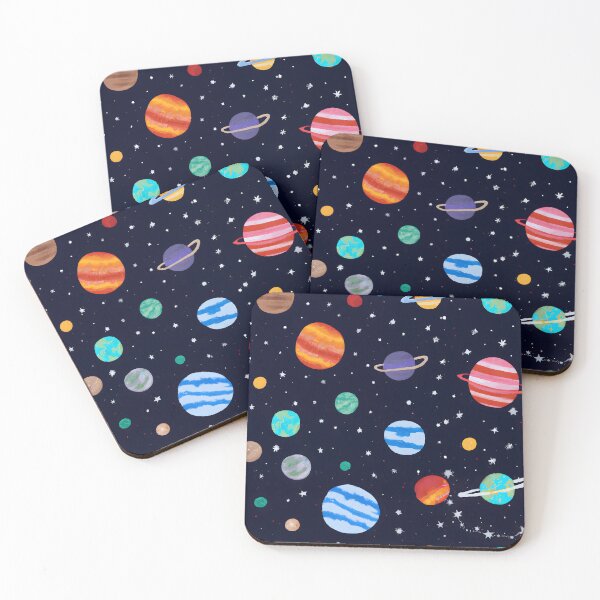 Item preview, Starlight Serenade - A colourful space pattern designed and sold by Pete Ross.