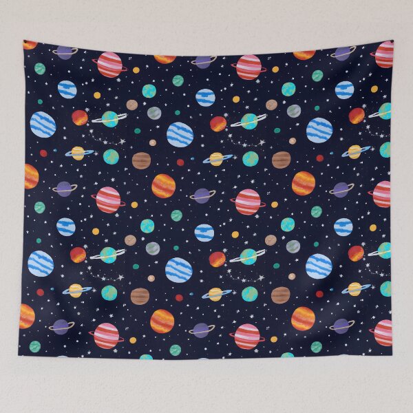 Item preview, Starlight Serenade - A colourful space pattern  designed and sold by Pete Ross.