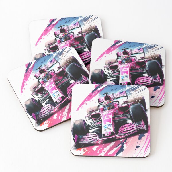 Item preview, Sergio Perez 2018 Force India F1 Watercolour Painting Print designed and sold by PicTechNowArt.