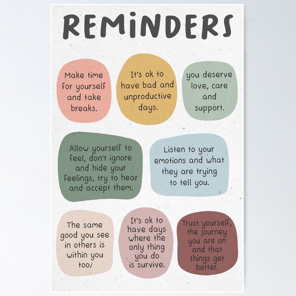 Item preview, Morning Reminders, Self Motivation, Overall Well-being, Personal Growth, Empowerment and Encouragement, Inspirational Quote, Motivational Saying, Positive Self Talk designed and sold by HounaWorld.