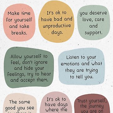 Artwork thumbnail, Morning Reminders, Self Motivation, Overall Well-being, Personal Growth, Empowerment and Encouragement, Inspirational Quote, Motivational Saying, Positive Self Talk by HounaWorld