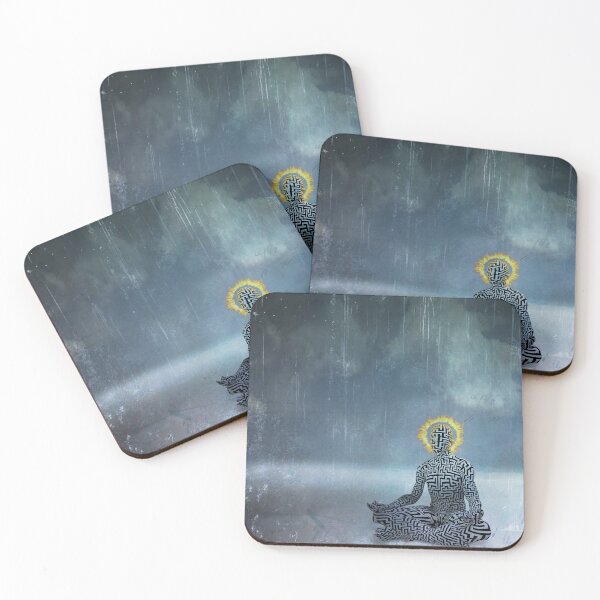 Item preview, Meditating man. Flaming halo designed and sold by rolffimages.