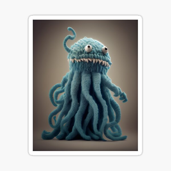 Item preview, Woolen Cthulhu (amigurumi) designed and sold by Walkane.