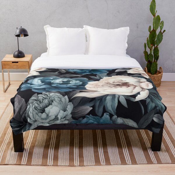Item preview, Shades of Blue and White Peonies designed and sold by M2JRA.