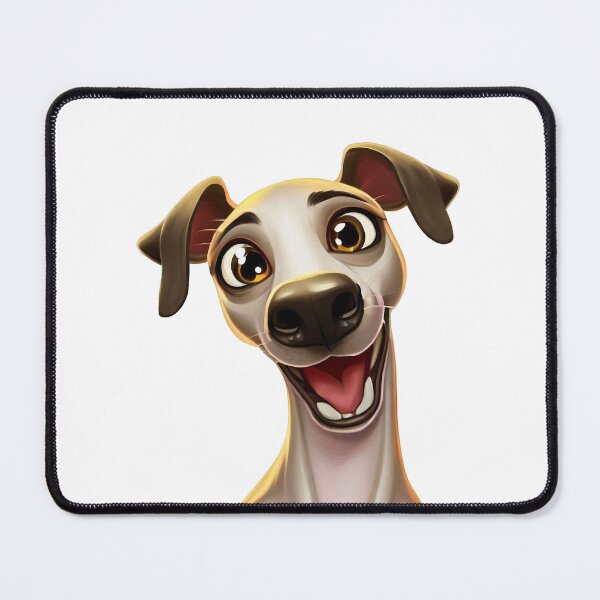 Item preview, Adorable Whippet - A cute Cartoon Style Artwork designed and sold by NinosDelViento.