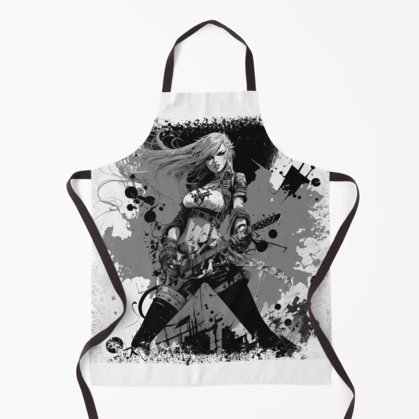 Item preview, ROCKER GIRL LEATHER SUIT SPLASH ELECTRIC GUITAR DESTROYER designed and sold by ogirdorgraphics.