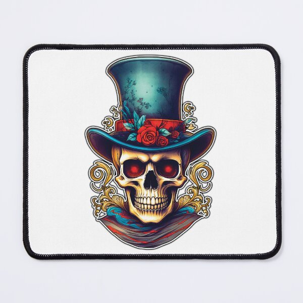 Item preview, The Judge - Skull in Top Hat for Día De Los Muertos - Day of the Dead! designed and sold by Rickie Pauley.