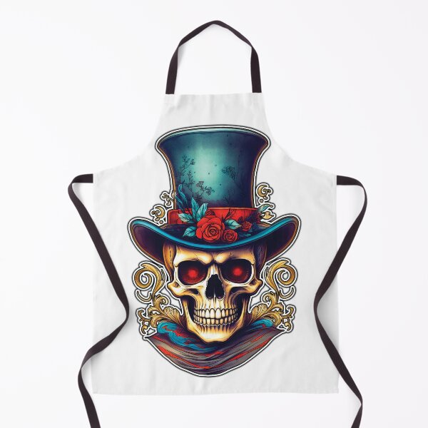 Item preview, The Judge - Skull in Top Hat for Día De Los Muertos - Day of the Dead! designed and sold by Rickie Pauley.