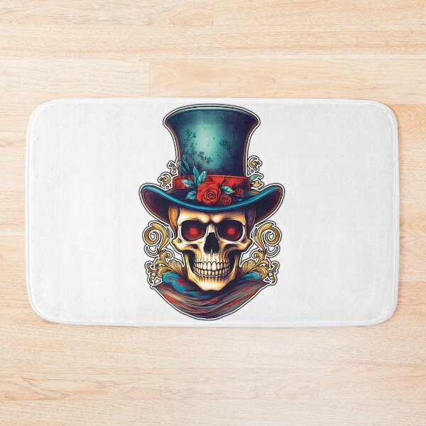 Item preview, The Judge - Skull in Top Hat for Día De Los Muertos - Day of the Dead! designed and sold by Rickie Pauley.