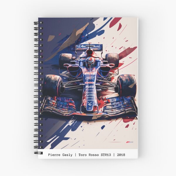 Item preview, Pierre Gasly 2018 Toro Rosso STR13 F1 Watercolour Painting Print designed and sold by PicTechNowArt.