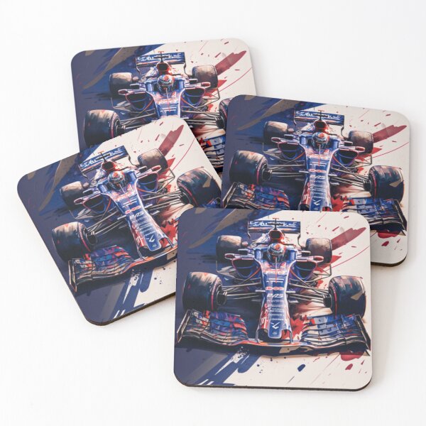 Item preview, Pierre Gasly 2018 Toro Rosso STR13 F1 Watercolour Painting Print designed and sold by PicTechNowArt.